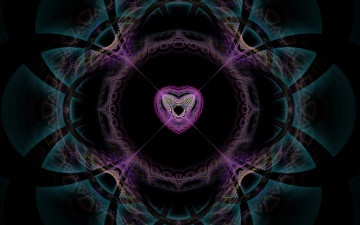 Картинка 3д графика fractal фракталы фон