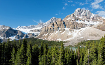 Картинка banff national park canada природа горы лес
