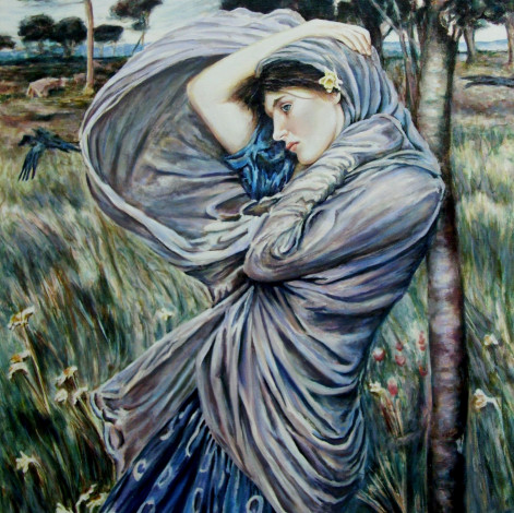 Обои картинки фото andy, lloyd, boreas, рисованные, девушка