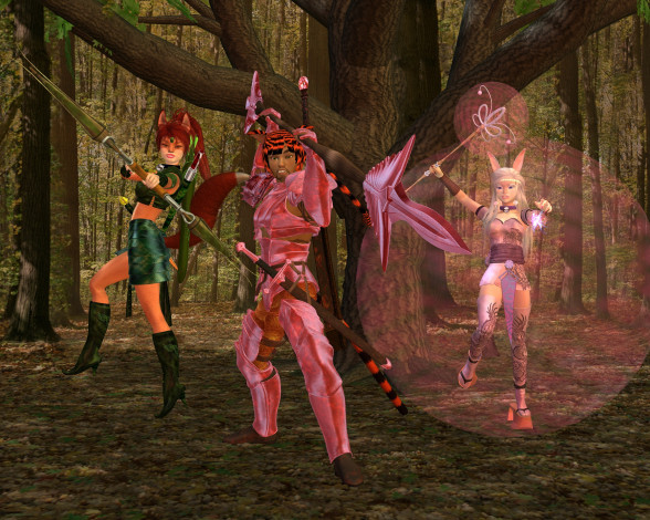 Обои картинки фото 3д, графика, elves, эльфы, эльфийки, лес