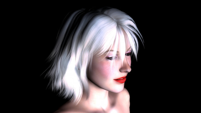 Обои картинки фото 3д, графика, portraits, портрет, девушка, блондинка