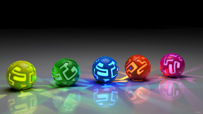 Обои картинки фото 3д, графика, шары