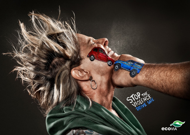 Обои картинки фото ecovia, бренды, рисунок, удар, кулак, авто