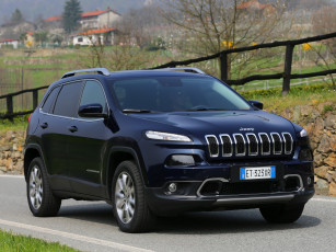 Картинка автомобили jeep темный 2014 kl eu-spec limited cherokee