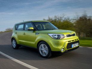 Картинка автомобили kia зеленый 2014 uk-spec soul