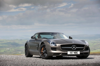 Картинка 2013+mercedes-benz+sls+63+amg+gt автомобили mercedes-benz тюнинг серый