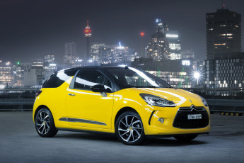 Картинка автомобили citroen au-spec cabrio ds3 citroеn желтый 2015г