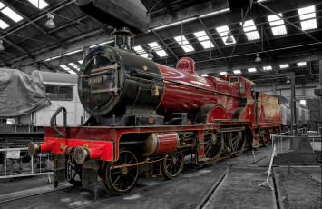 обоя техника, паровозы, железная, дорога, рельсы, паровоз