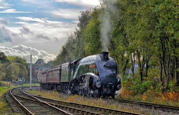 Картинка техника паровозы железная дорога рельсы паровоз