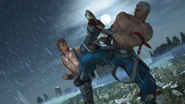 Обои картинки фото видео игры, tekken 4, tekken, fighting, namco, hwoarang, bryan, fury