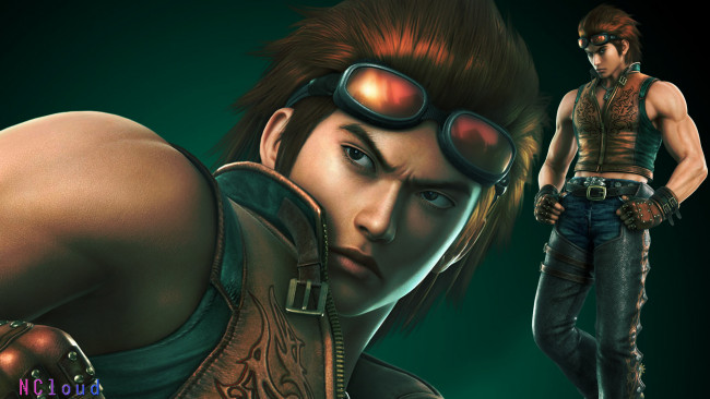 Обои картинки фото видео игры, tekken 6, tekken, 6, hwoarang, tae, kwan, fighter, fighting, байкер, рыжий