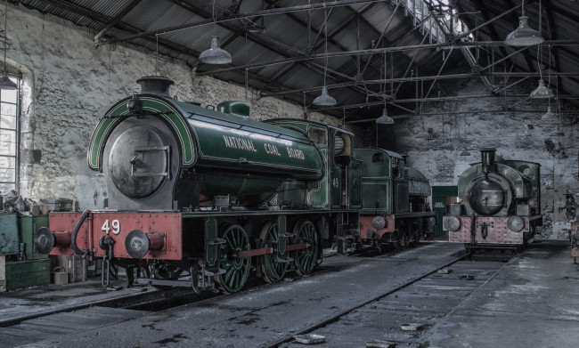 Обои картинки фото техника, паровозы, паровоз, рельсы, дорога, железная