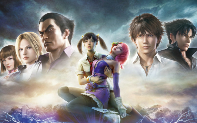 Обои картинки фото видео игры, tekken 4, tekken, арт, парни, девушки