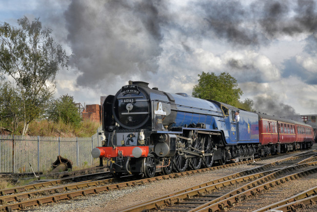 Обои картинки фото техника, паровозы, железная, дорога, рельсы, паровоз