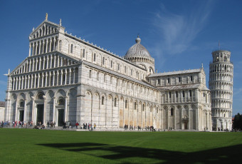 Картинка города пиза+ италия башня храм