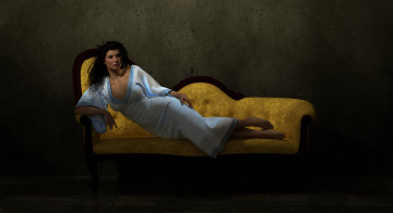 Картинка 3д+графика люди+ people интерьер фон взгляд девушка