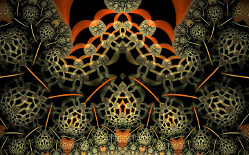 Картинка 3д+графика фракталы+ fractal узор фон цвета