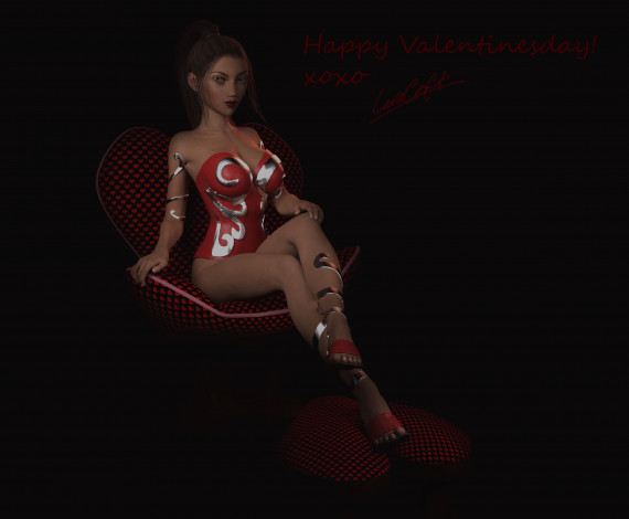 Обои картинки фото 3д графика, люди , people, девушка, взгляд, фон