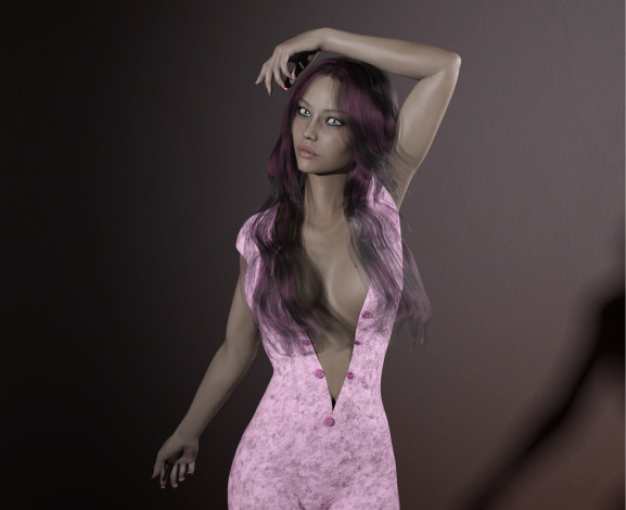 Обои картинки фото 3д графика, люди , people, фон, взгляд, девушка