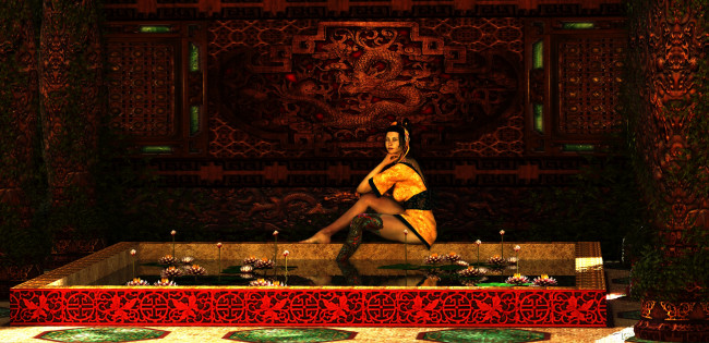 Обои картинки фото 3д графика, люди , people, девушка, взгляд, фон