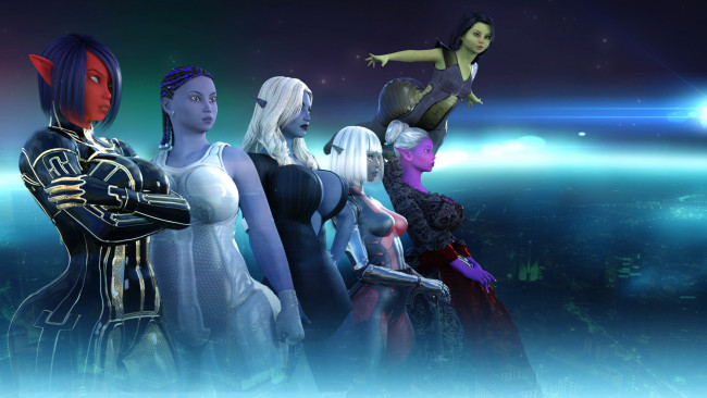 Обои картинки фото 3д графика, существа , creatures, халки, взгляд, фон