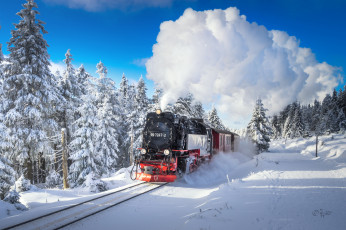 Картинка техника паровозы состав локомотив