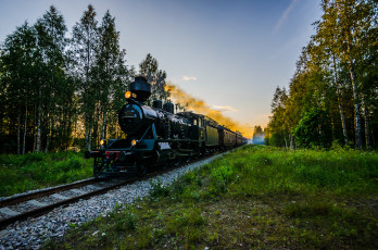 Картинка техника паровозы состав локомотив