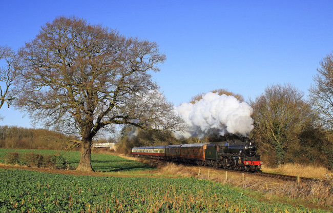 Обои картинки фото техника, паровозы, состав, локомотив