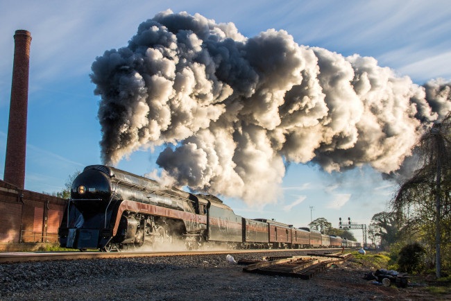 Обои картинки фото техника, паровозы, состав, локомотив