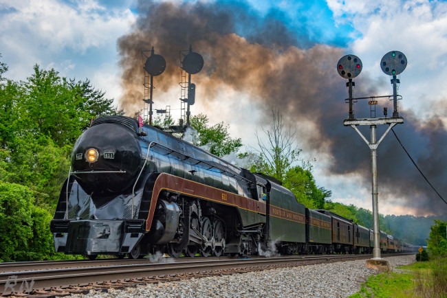 Обои картинки фото техника, паровозы, состав, локомотив