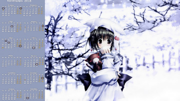 Картинка календари аниме взгляд девочка