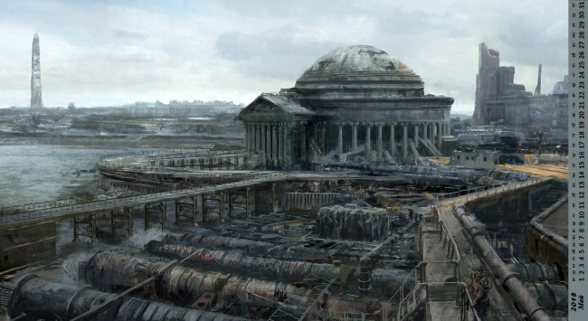 Обои картинки фото календари, фэнтези, здание