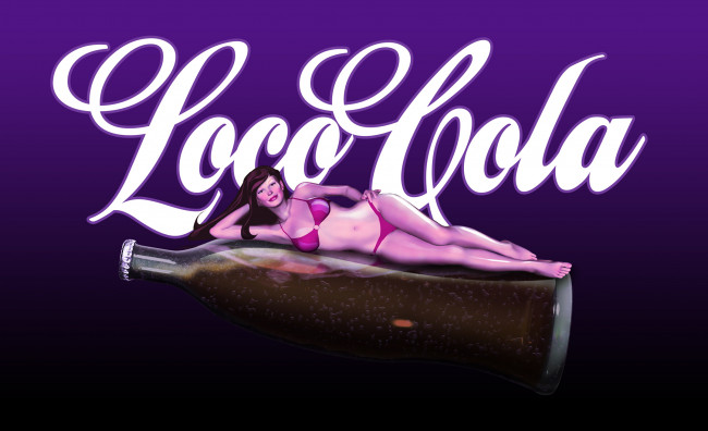 Обои картинки фото юмор и приколы, фон, бутылка, девушка