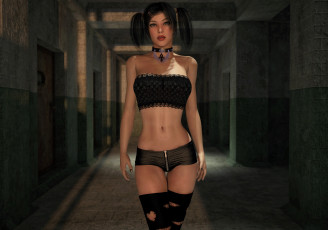 Картинка 3д+графика люди+ people девушка взгляд фон