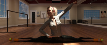 Картинка 3д+графика спорт+ sport фон взгляд девушка