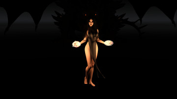 Картинка 3д+графика фантазия+ fantasy фон взгляд девушка