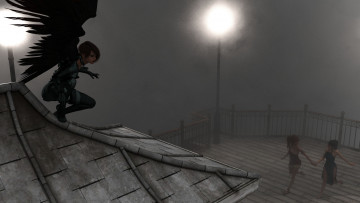 Картинка 3д+графика существа+ creatures фон взгляд девушка