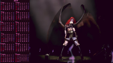 Картинка календари фэнтези девушка крылья