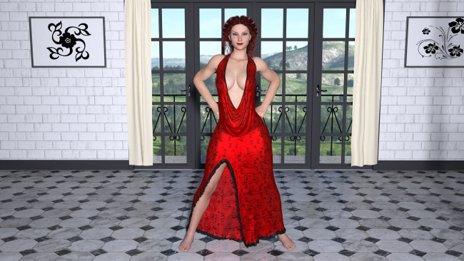 Обои картинки фото 3д графика, люди , people, девушка, взгляд, фон