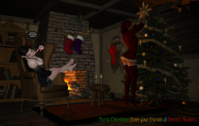 Обои картинки фото 3д графика, праздники , holidays, фон, взгляд, девушки