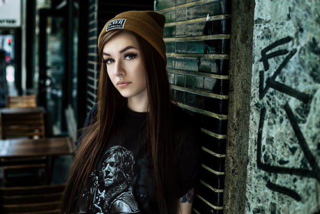 Обои картинки фото девушка, девушки, -unsort , брюнетки, темноволосые, модель, laura, henning