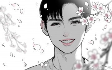 Картинка рисованное люди ван хао сюань