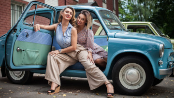 Картинка автомобили -авто+с+девушками заз