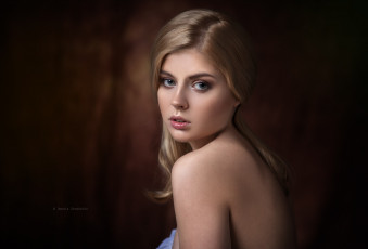 Картинка девушки selena+verner блондинка портрет селена вернер денис дрожжин женщины в помещении модель смотрит на зрителя студия