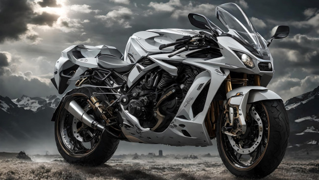 Обои картинки фото мотоциклы, 3d, нейросети, графика, нейроарт, ai, art, нейронные, сети, рисунки, нейро, искусство, нейрографика, graphics, neuroart, neural, networks, drawings, neuro, neurography