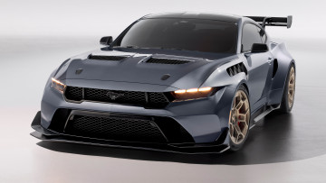 Картинка спорткар автомобили mustang спортивный серый красивый вид с переди