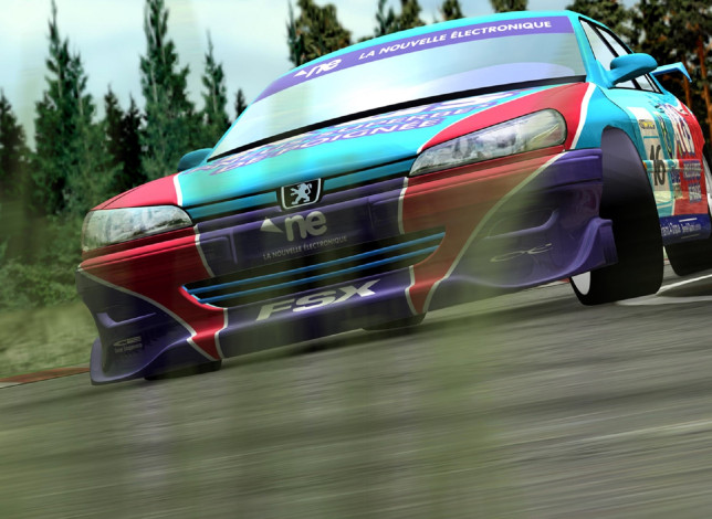 Обои картинки фото видео игры, world touring cars, машина, скорость, дорога, гонка, лес