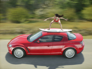 обоя mazda, rx, автомобили