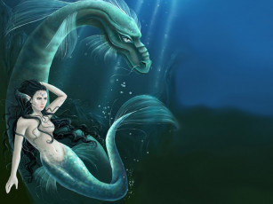 обоя фэнтези, русалки