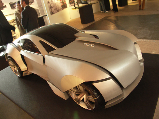 Обои картинки фото audi, iqon, concept, автомобили, выставки, уличные, фото